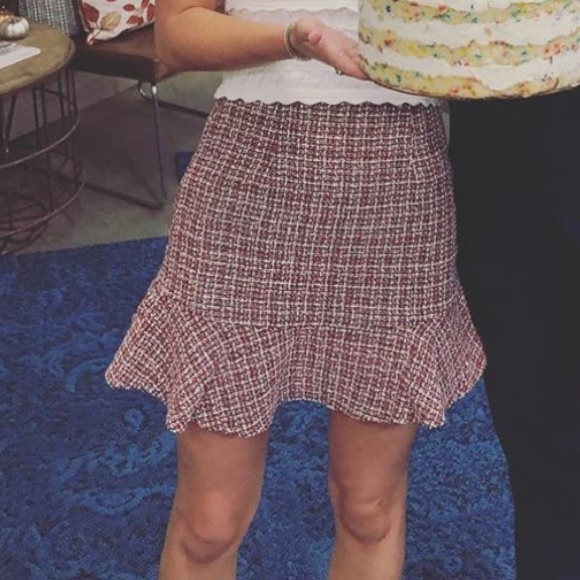 Tweed Fit and Flare mini skirt - Picture 1 of 3